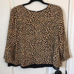Cougar Print Zara Blouse
